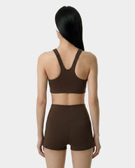 Serif Logo Sports Bra - Cioco Sporty & Rich Outlet