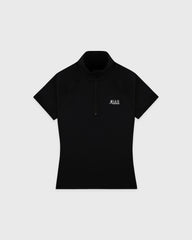 SR Runner Short Sleeve Sports Quarter Zip - Black/White Sporty & Rich Discount