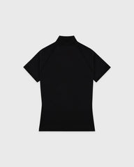 SR Runner Short Sleeve Sports Quarter Zip - Black/White Sporty & Rich Discount
