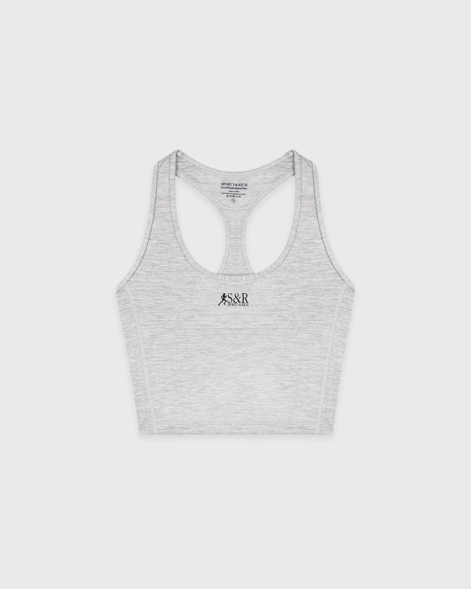 SR Runner Sports Tank - Heather Gray Sporty & Rich Outlet