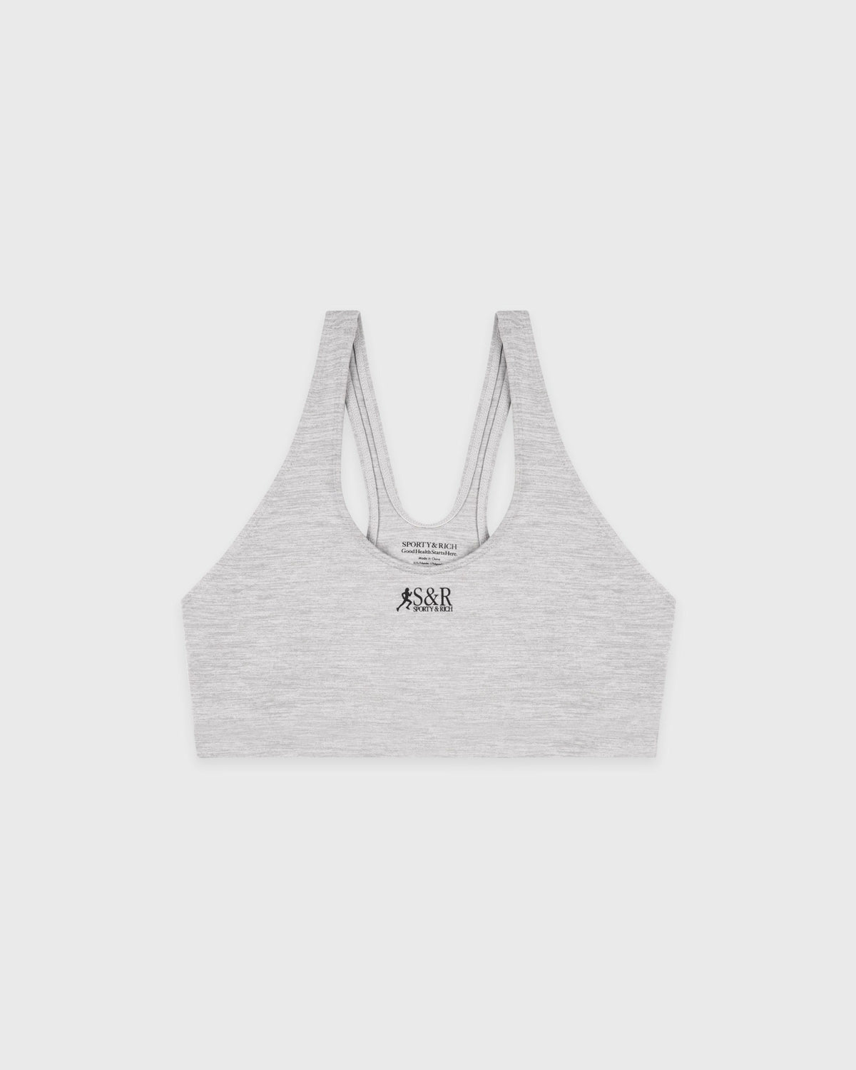 SR Runner Sports Bra - Heather Gray Sporty & Rich Sale