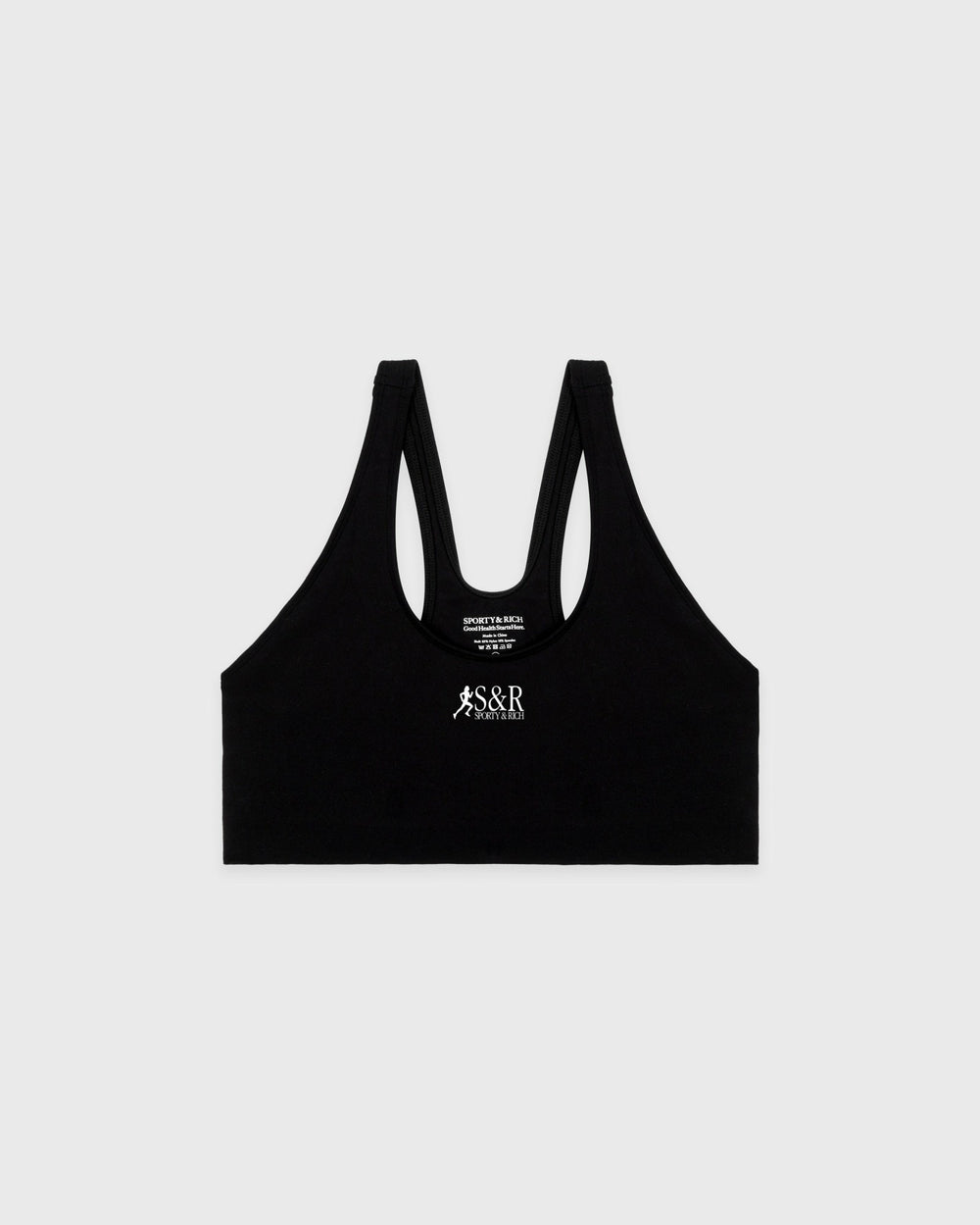 SR Runner Sports Bra - Black/White Sporty & Rich Outlet