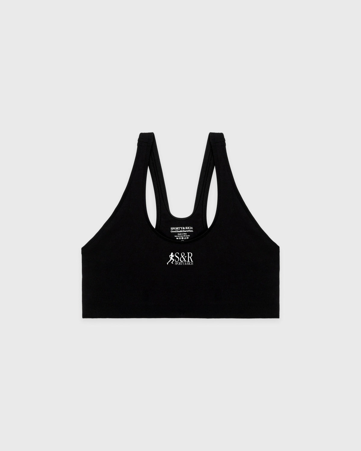 SR Runner Sports Bra - Black/White Sporty & Rich Outlet