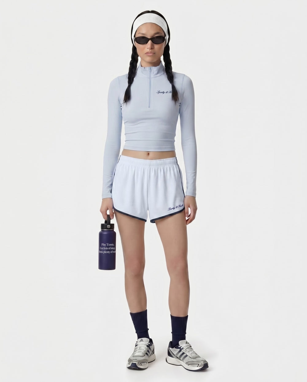 Signature Logo Sports Quarter Zip - Ciel Sporty & Rich Sale