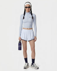 Signature Logo Sports Quarter Zip - Ciel Sporty & Rich Sale