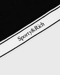 Serif Logo Sports Bralette - Black/White Sporty & Rich For Sale