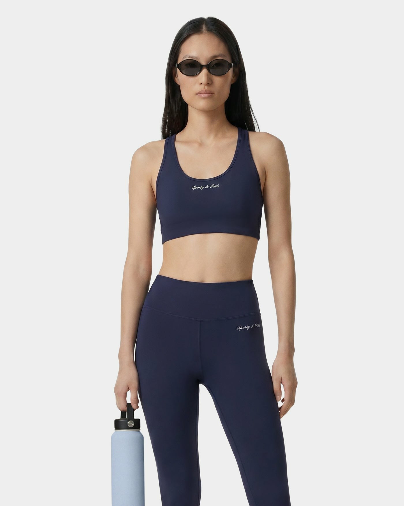 Signature Logo Sports Bra - Navy Sporty & Rich Online