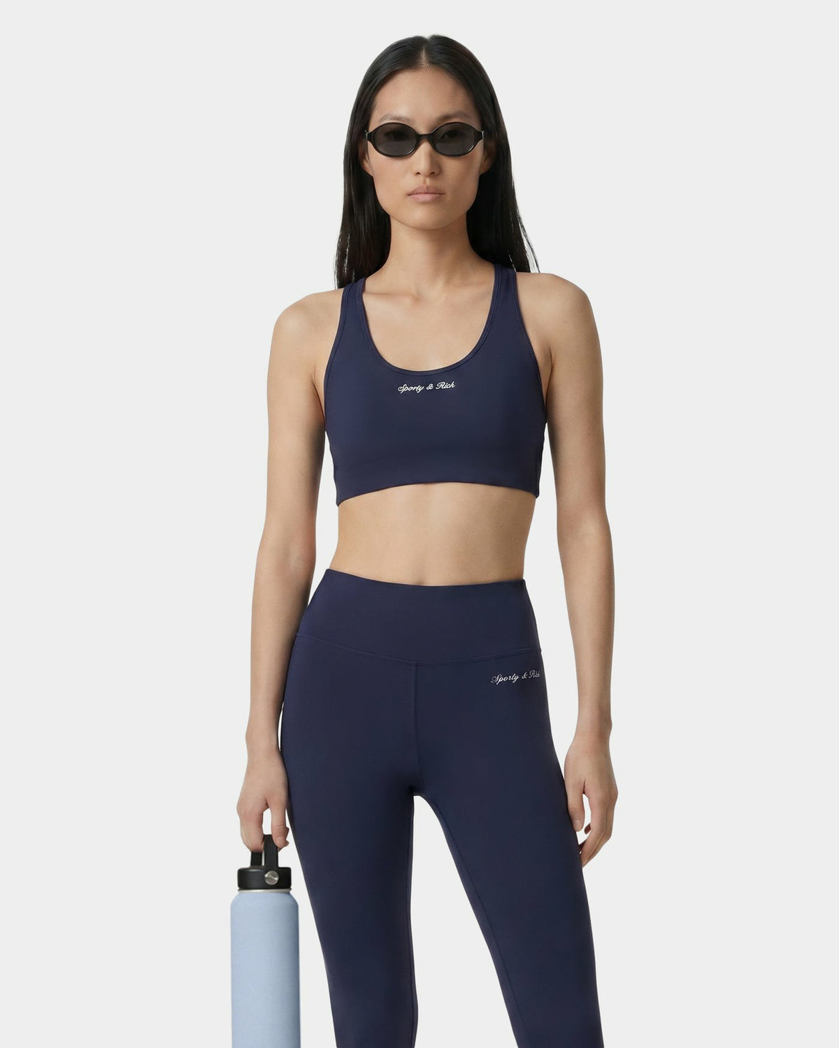 Signature Logo Sports Bra - Navy Sporty & Rich Online