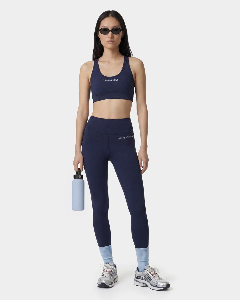 Signature Logo Sports Bra - Navy Sporty & Rich Online