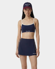 Signature Logo Athletic Bra - Navy/White Sporty & Rich Discount