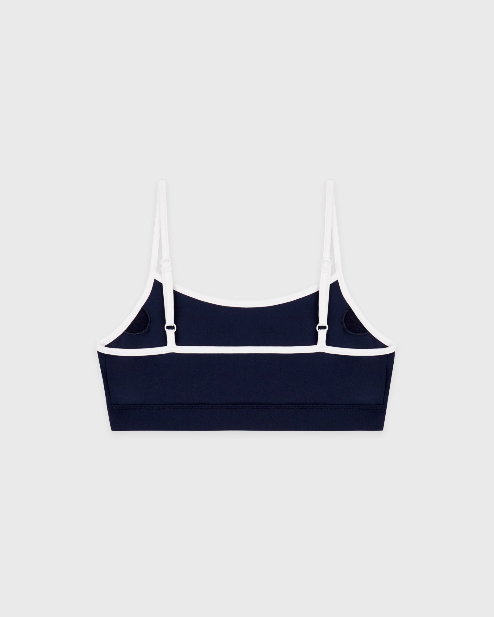 Signature Logo Athletic Bra - Navy/White Sporty & Rich Discount