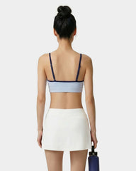 Signature Logo Athletic Bra - Ciel/Navy Sporty & Rich For Sale