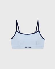 Signature Logo Athletic Bra - Ciel/Navy Sporty & Rich For Sale