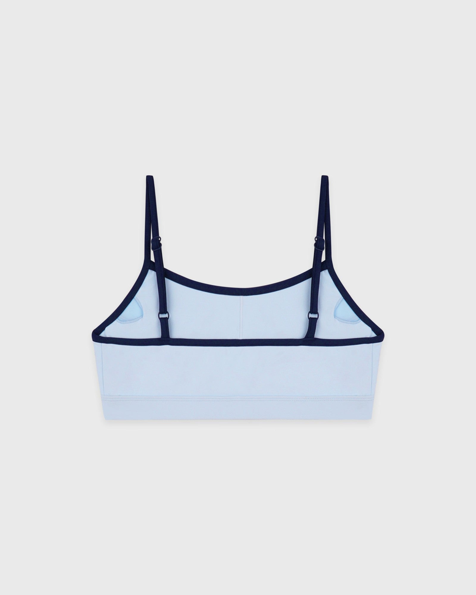 Signature Logo Athletic Bra - Ciel/Navy Sporty & Rich For Sale