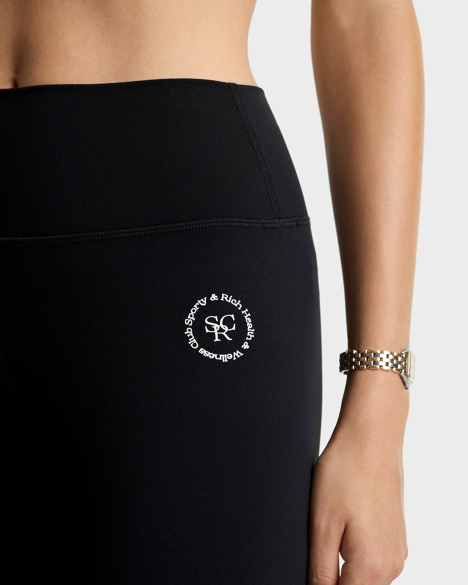 SRHWC Legging - Black/White Sporty & Rich Online