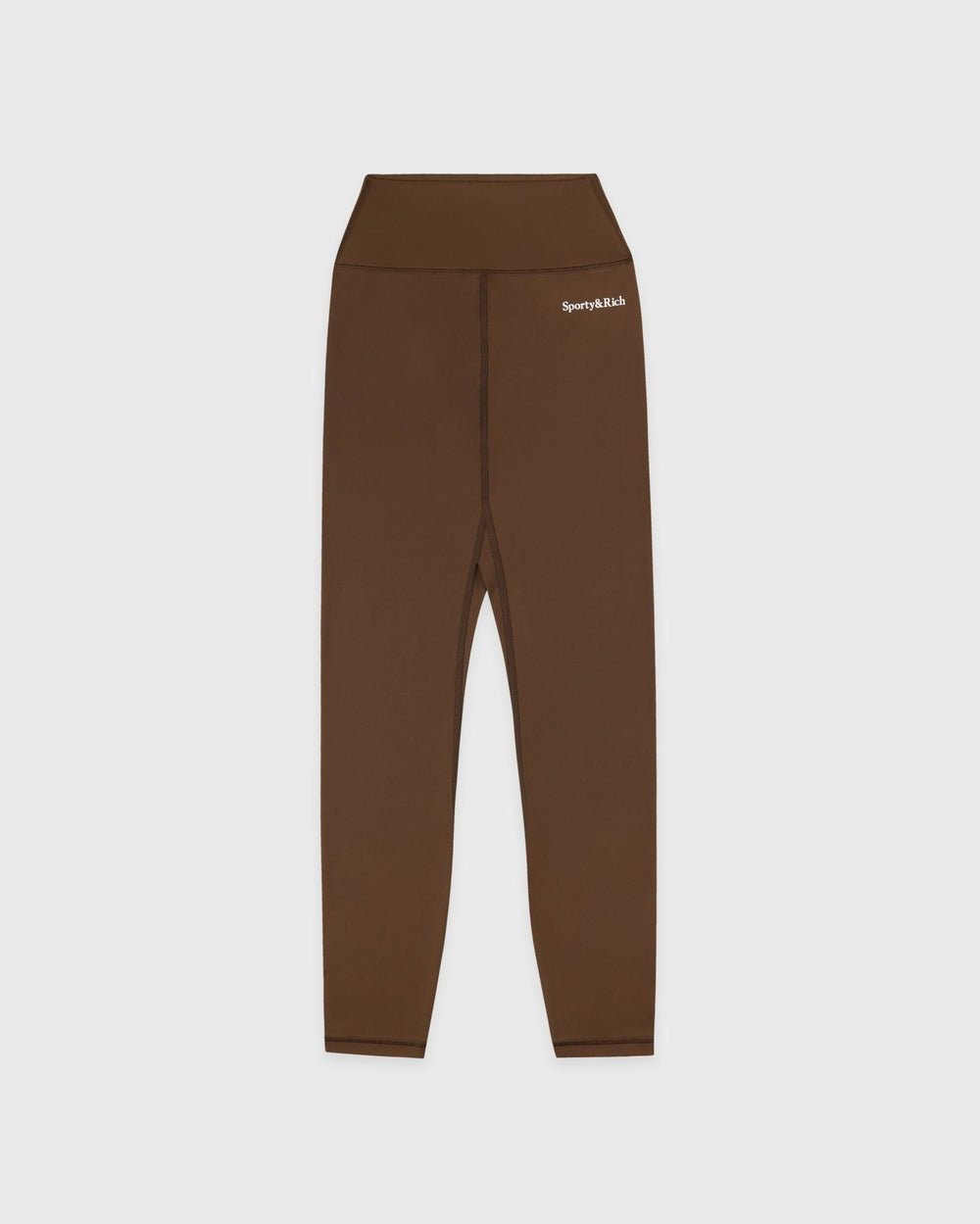 Serif Logo Legging - Toffee/White Sporty & Rich US