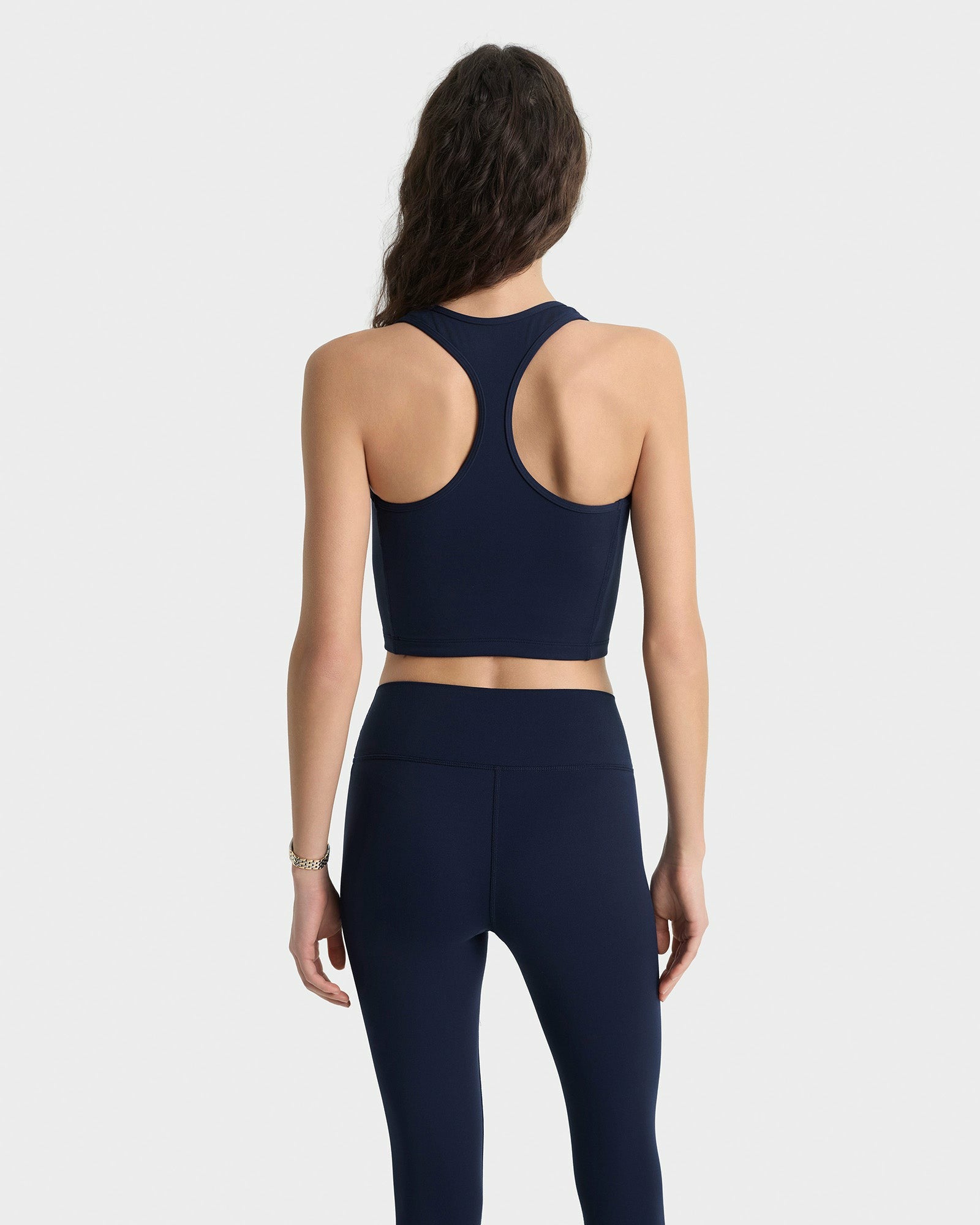 Serif Logo Sports Tank - Navy/White Sporty & Rich Discount