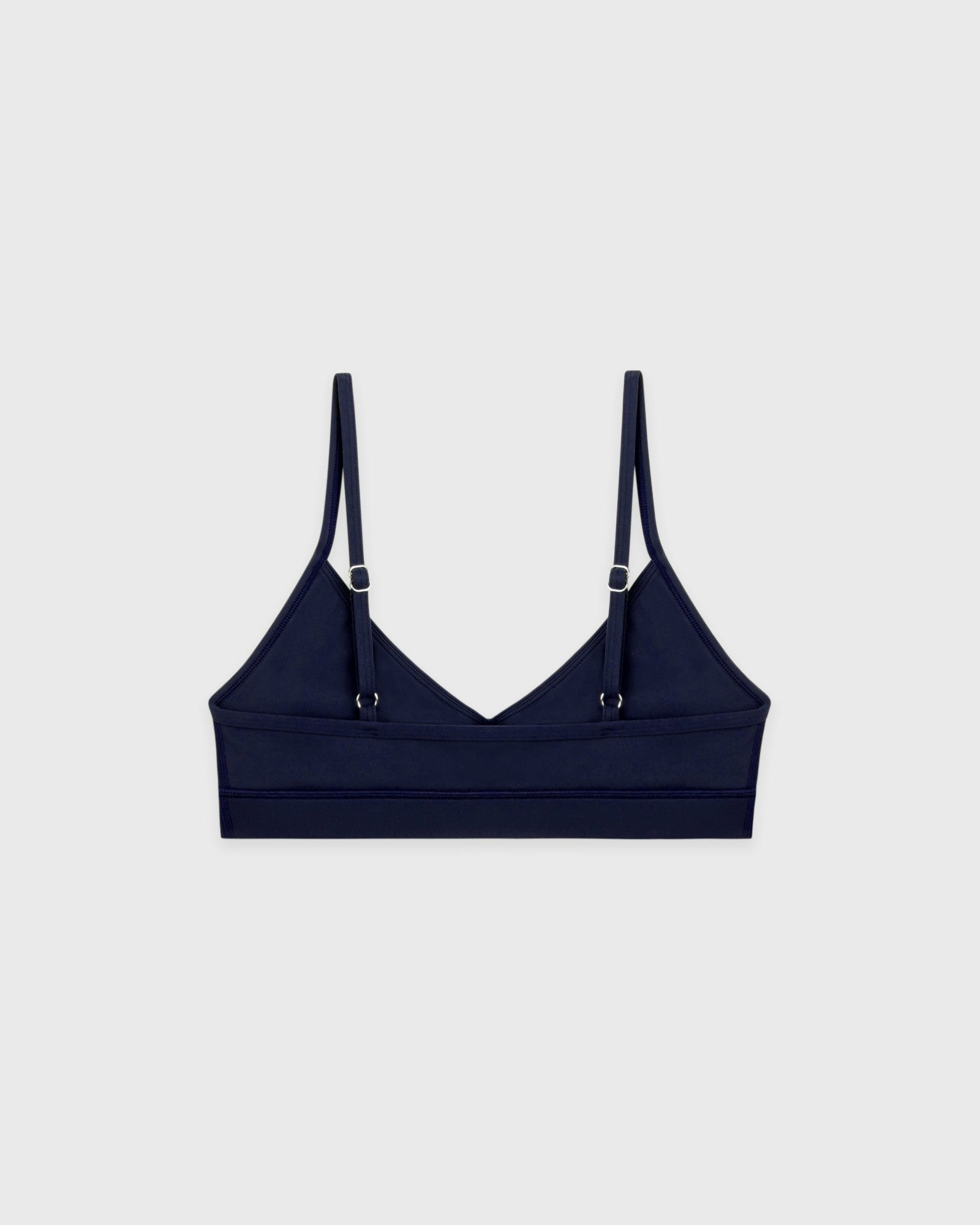 Serif Logo Mini Sports Bra - Navy/White Sporty & Rich Outlet