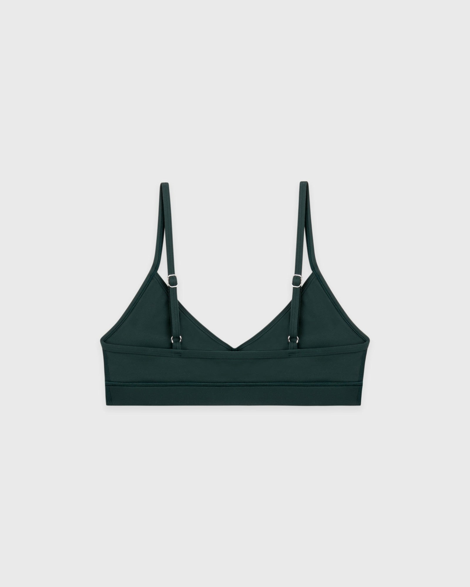 Serif Logo Mini Sports Bra - Forest/White Sporty & Rich Sale