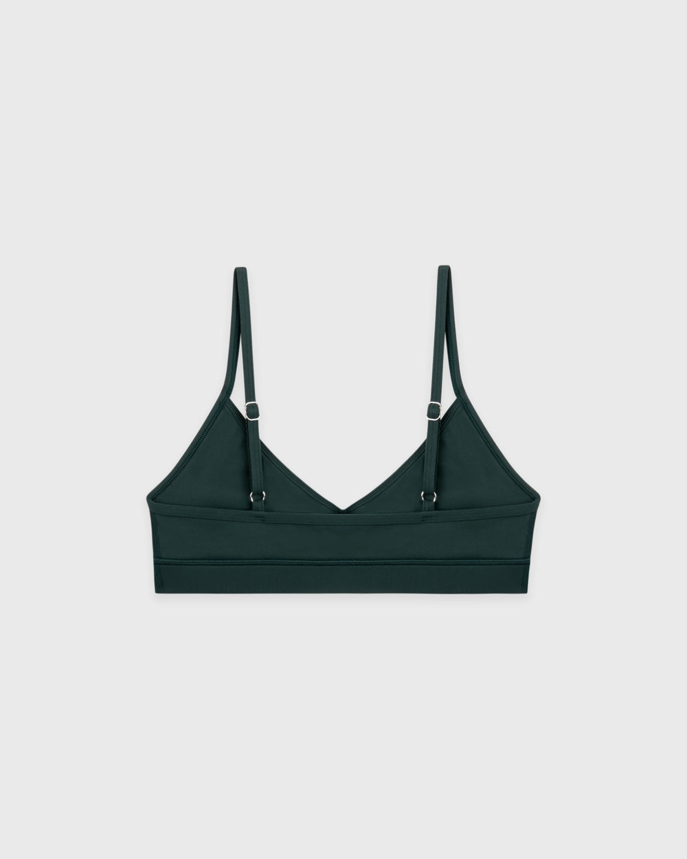 Serif Logo Mini Sports Bra - Forest/White Sporty & Rich Sale