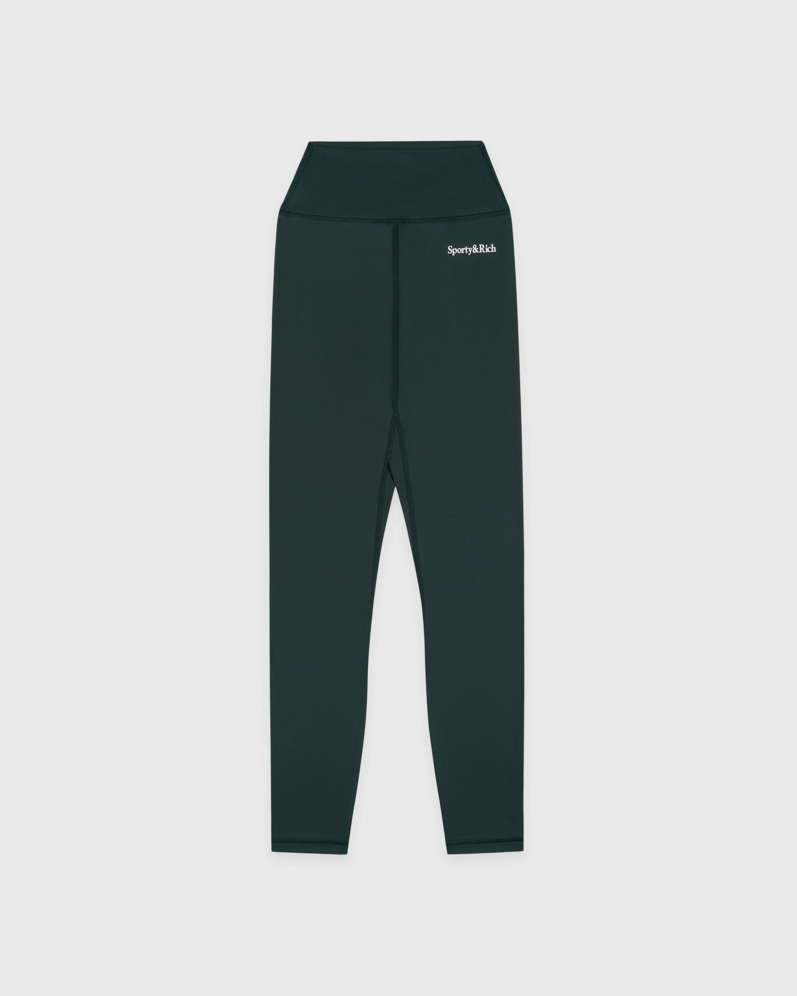 Serif Logo Legging - Forest/White Sporty & Rich Online