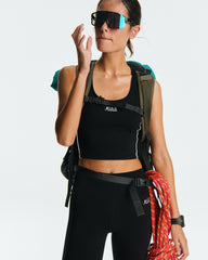 SR Runner Sports Tank - Black/White Sporty & Rich Discount