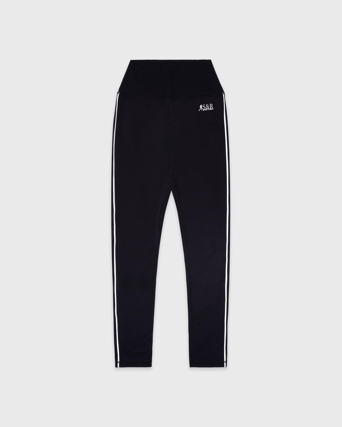 SR Runner Legging - Black/White Sporty & Rich For Sale