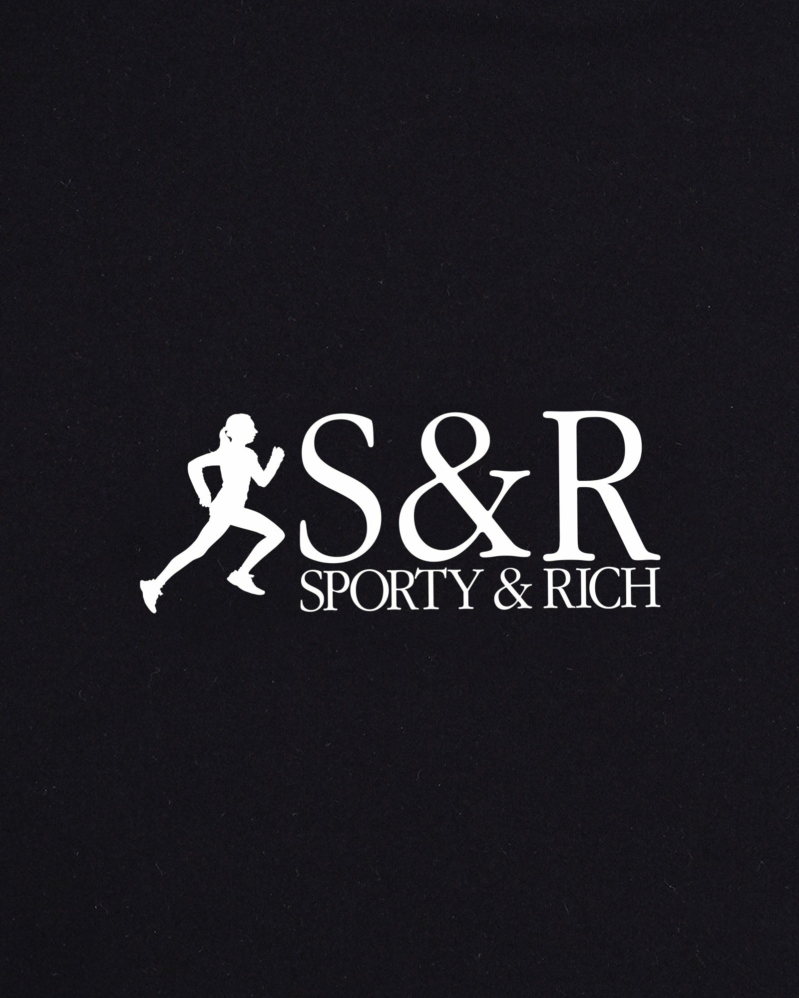 SR Runner Legging - Black/White Sporty & Rich For Sale