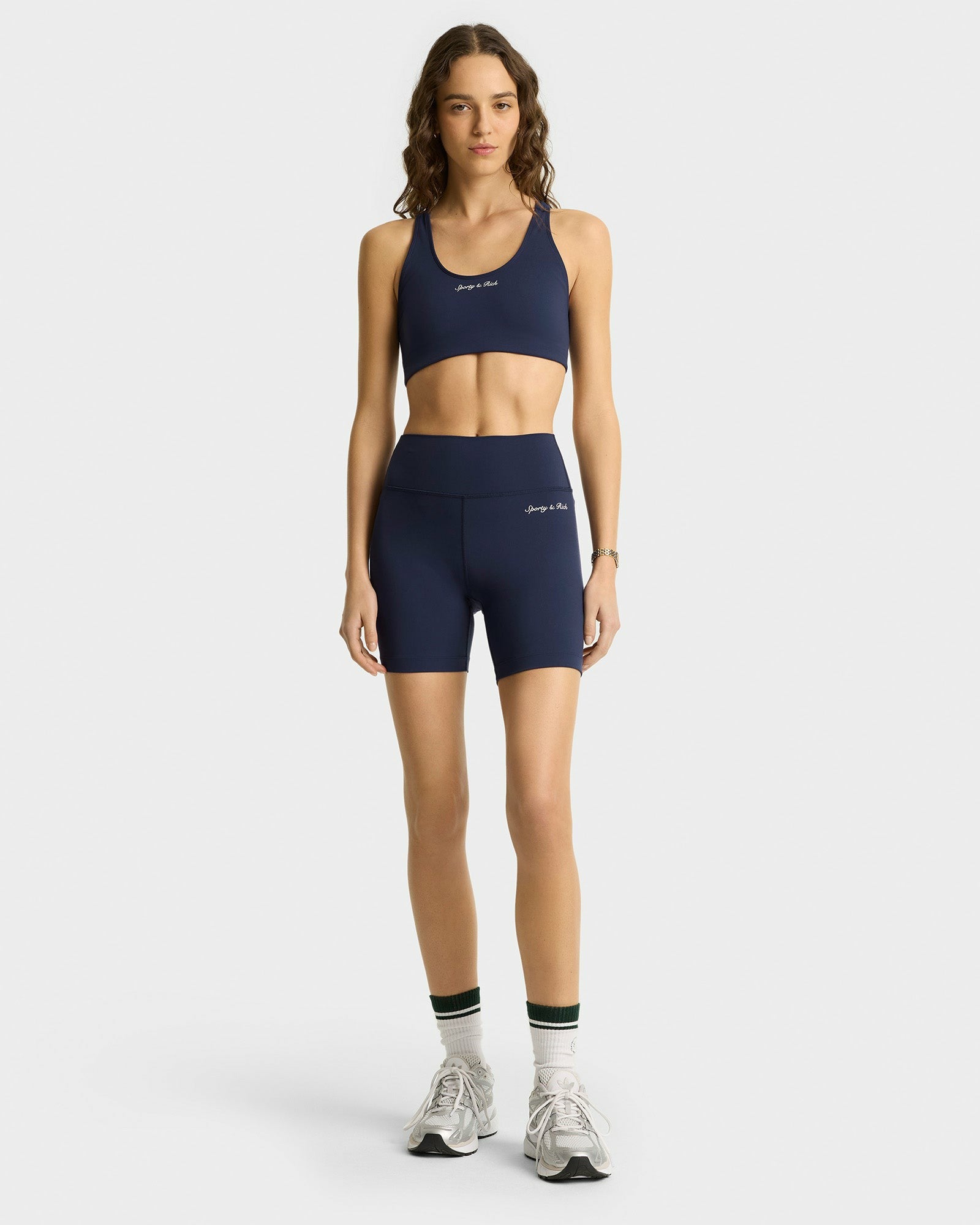 Syracuse Sports Bra - Navy/White Sporty & Rich Sale