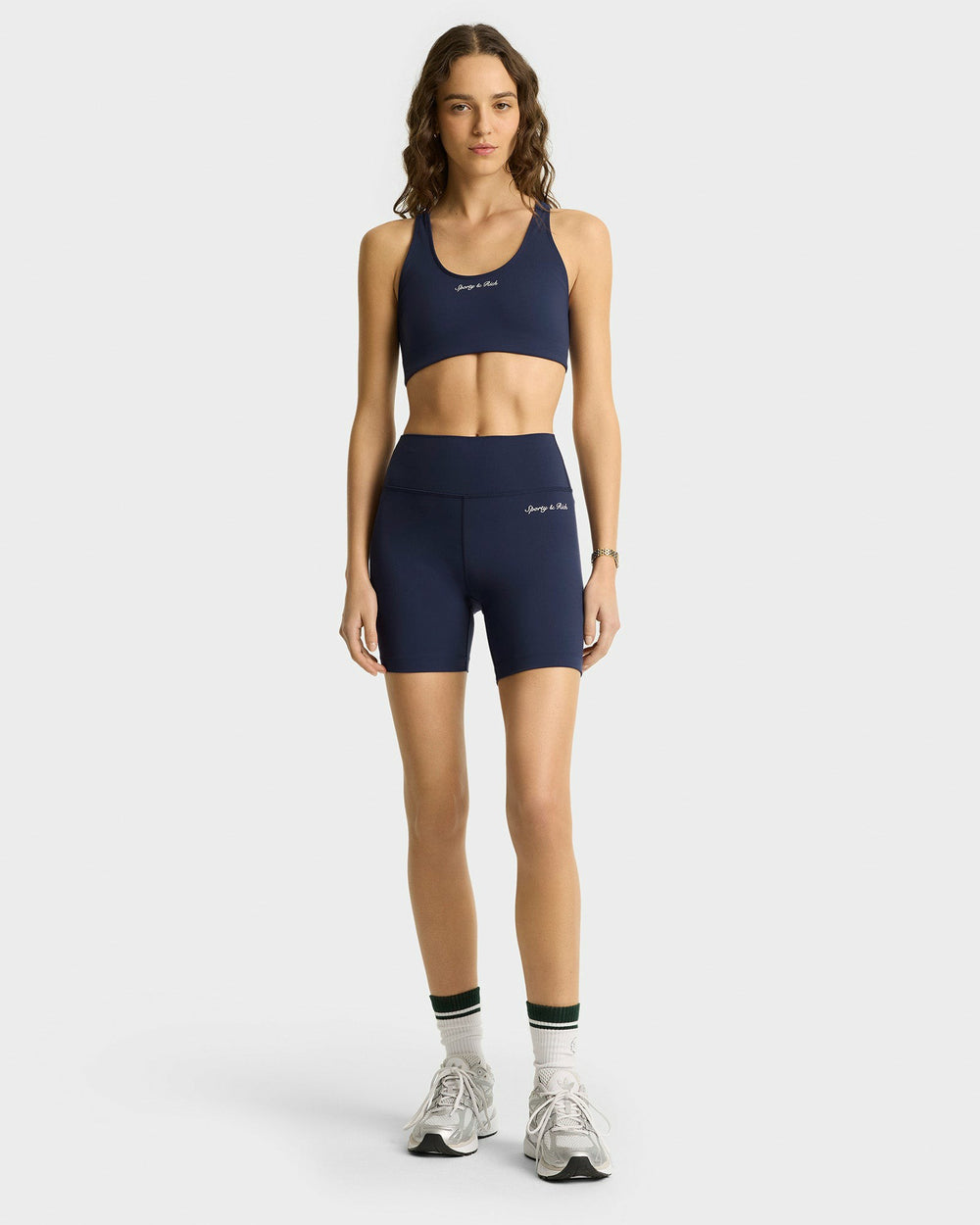 Syracuse Sports Bra - Navy/White Sporty & Rich Sale