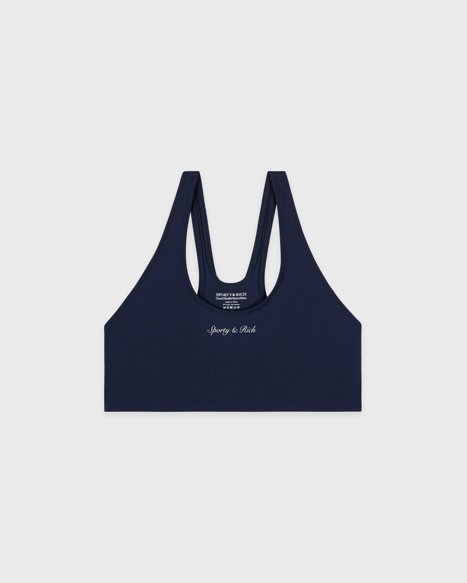 Syracuse Sports Bra - Navy/White Sporty & Rich Sale