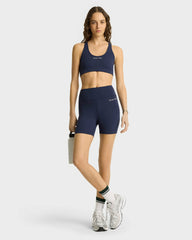 Syracuse Biker Shorts - Navy/White Sporty & Rich Online
