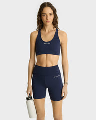 Syracuse Biker Shorts - Navy/White Sporty & Rich Online