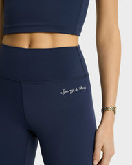Syracuse Leggings - Navy/White Sporty & Rich Discount