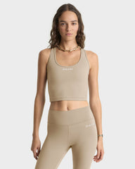 Signature Logo Sports Tank - Hazelnut Sporty & Rich Discount