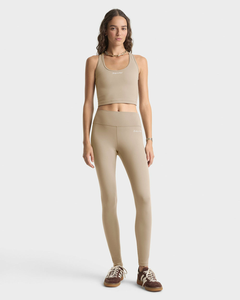 Signature Logo Sports Tank - Hazelnut Sporty & Rich Discount