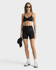 Signature Logo Biker Short - Black/White Sporty & Rich Online