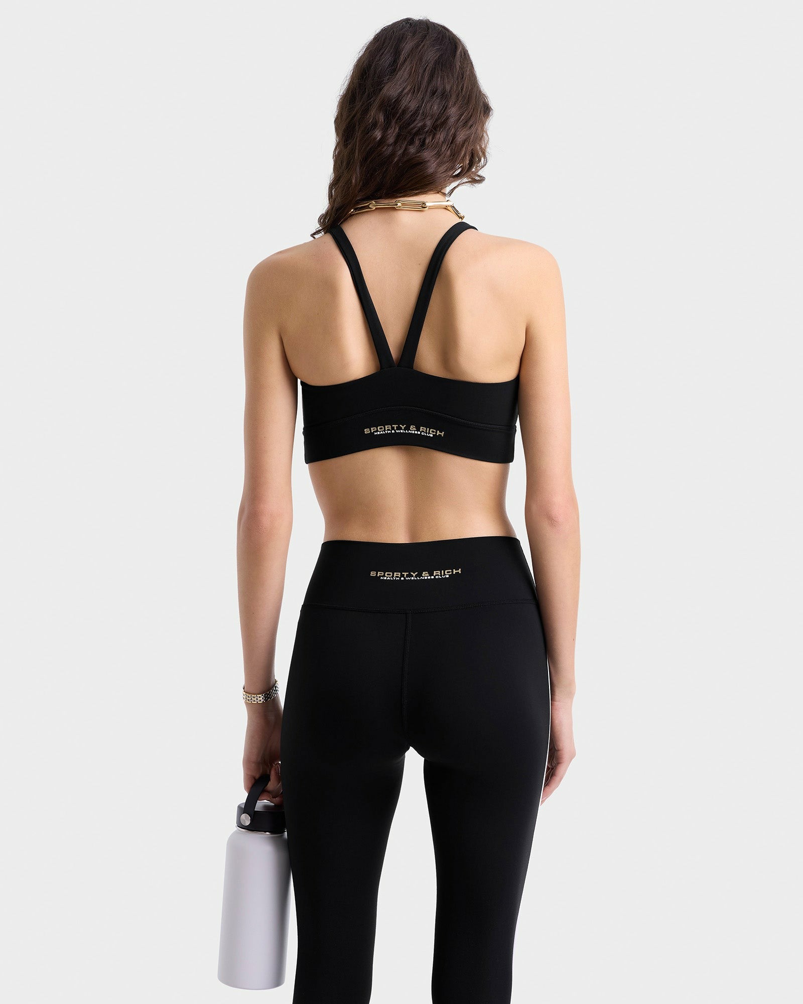 Bold Health Legging - Black/Gold Sporty & Rich For Sale