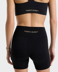 Bold Health Biker Short - Black/Gold Sporty & Rich Outlet