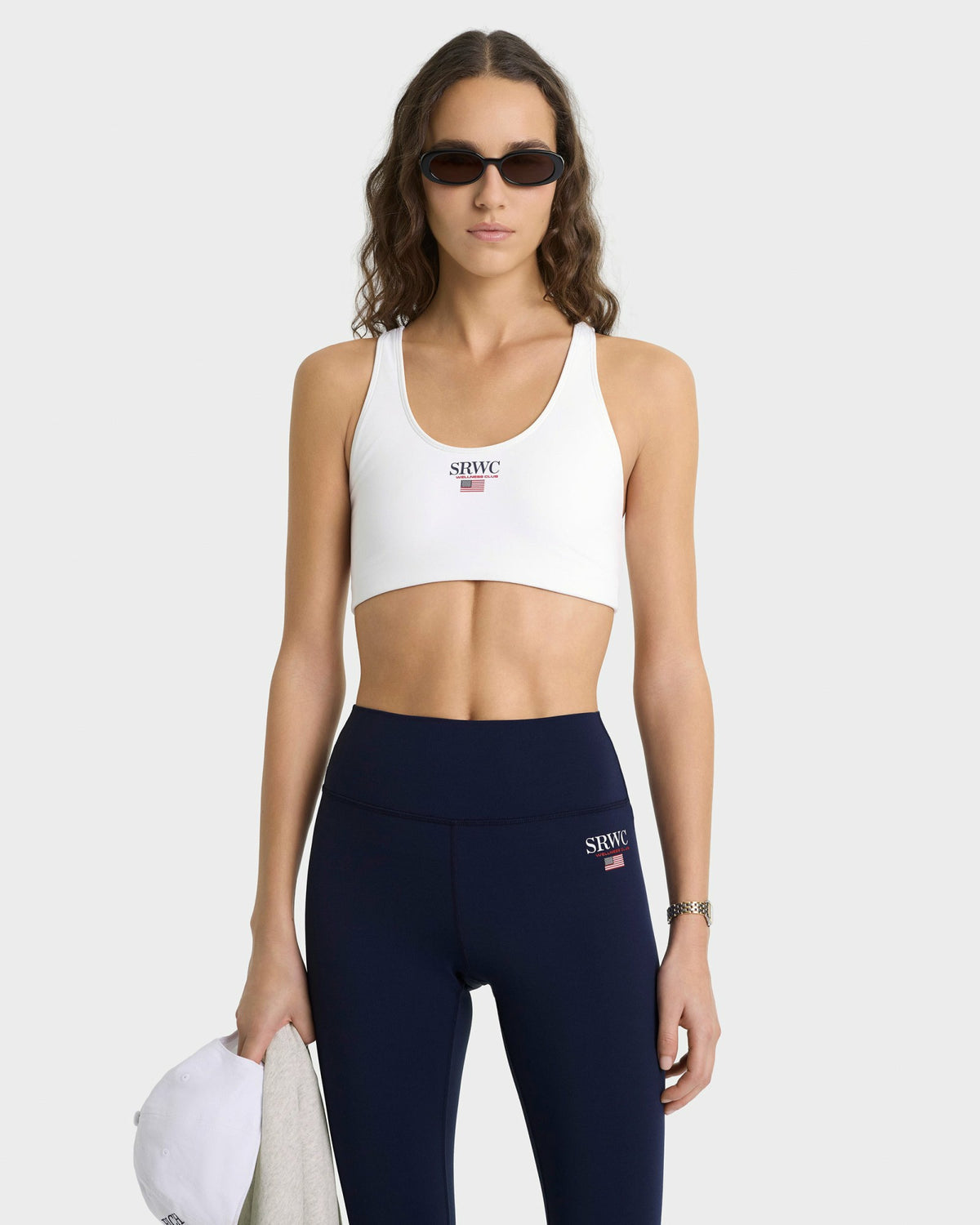 Nautical Sports Bra - White Sporty & Rich US