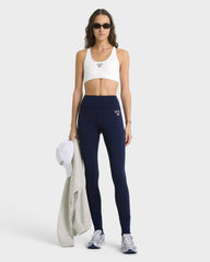 Nautical Sports Bra - White Sporty & Rich US
