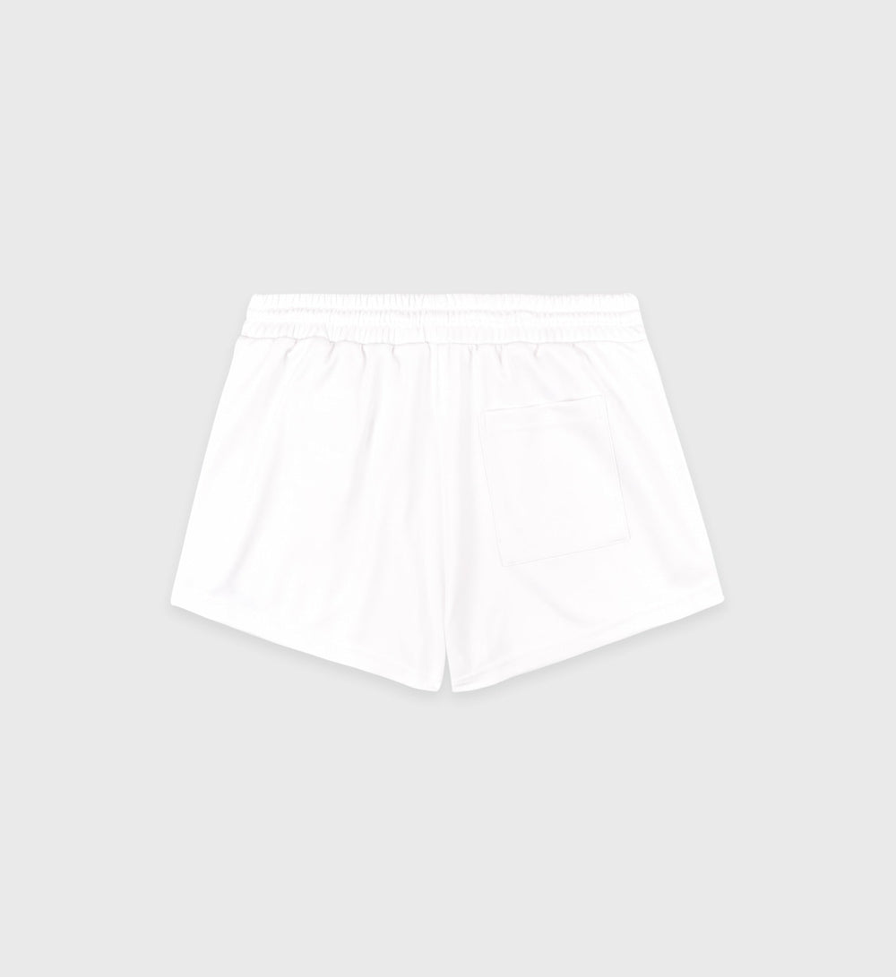 Crown Tennis Roller Short - White/Navy Sporty & Rich Sale