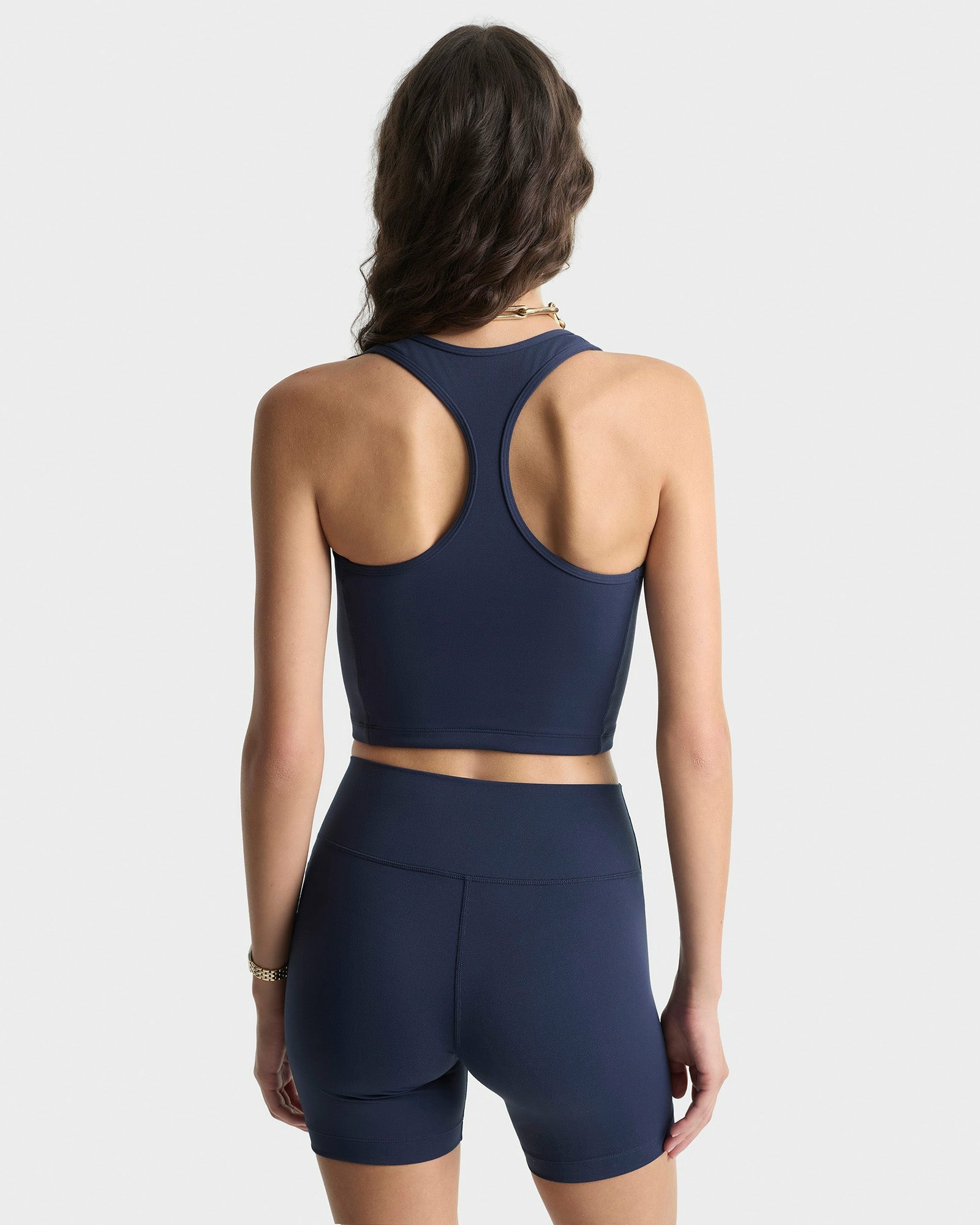 Signature Logo Biker Short - Navy/White Sporty & Rich Discount