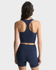 Signature Logo Biker Short - Navy/White Sporty & Rich Discount