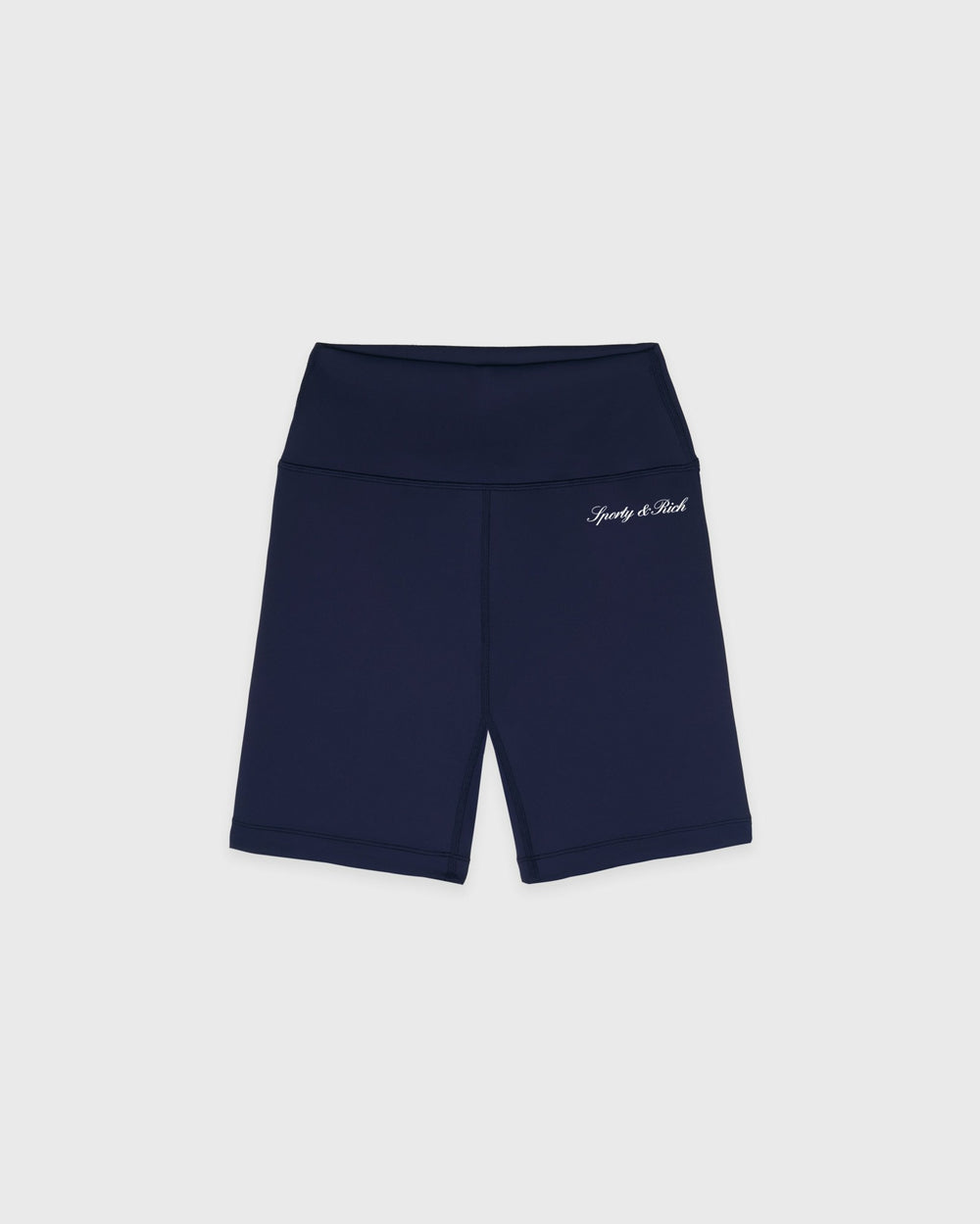 Signature Logo Biker Short - Navy/White Sporty & Rich Discount