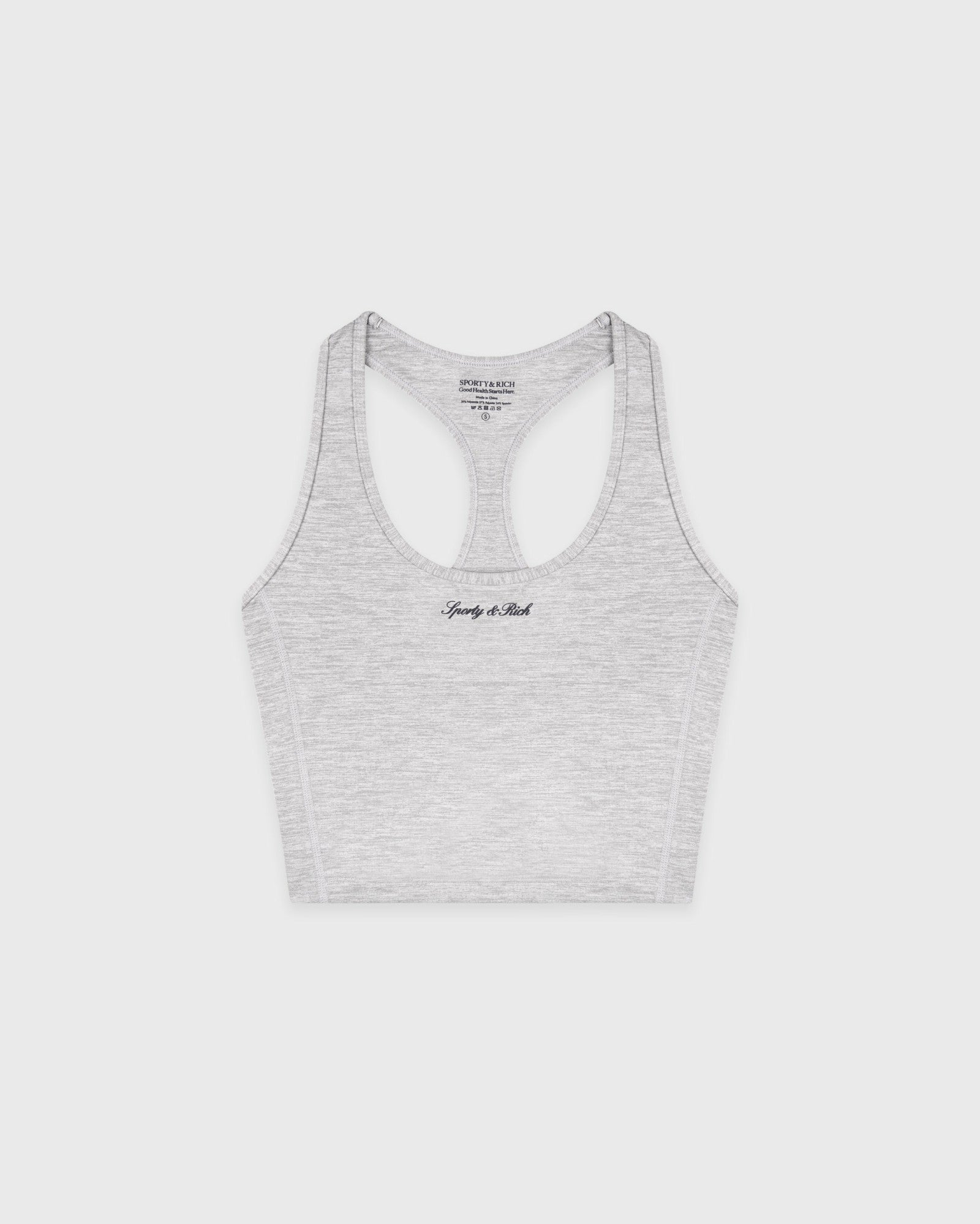 Signature Logo Sports Tank - Heather Gray Sporty & Rich For Sale