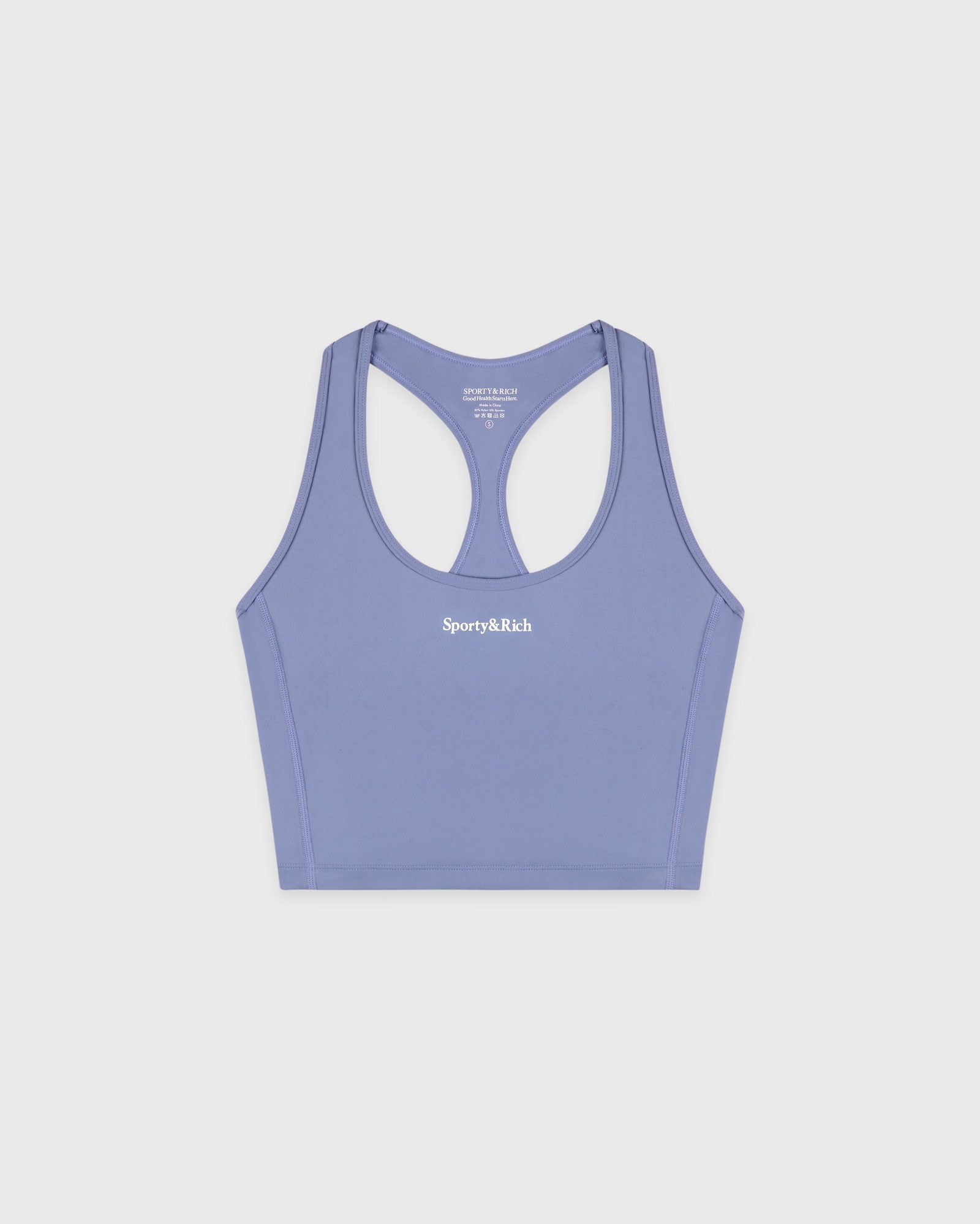 Serif Logo Sports Tank - Colony Blue Sporty & Rich Outlet
