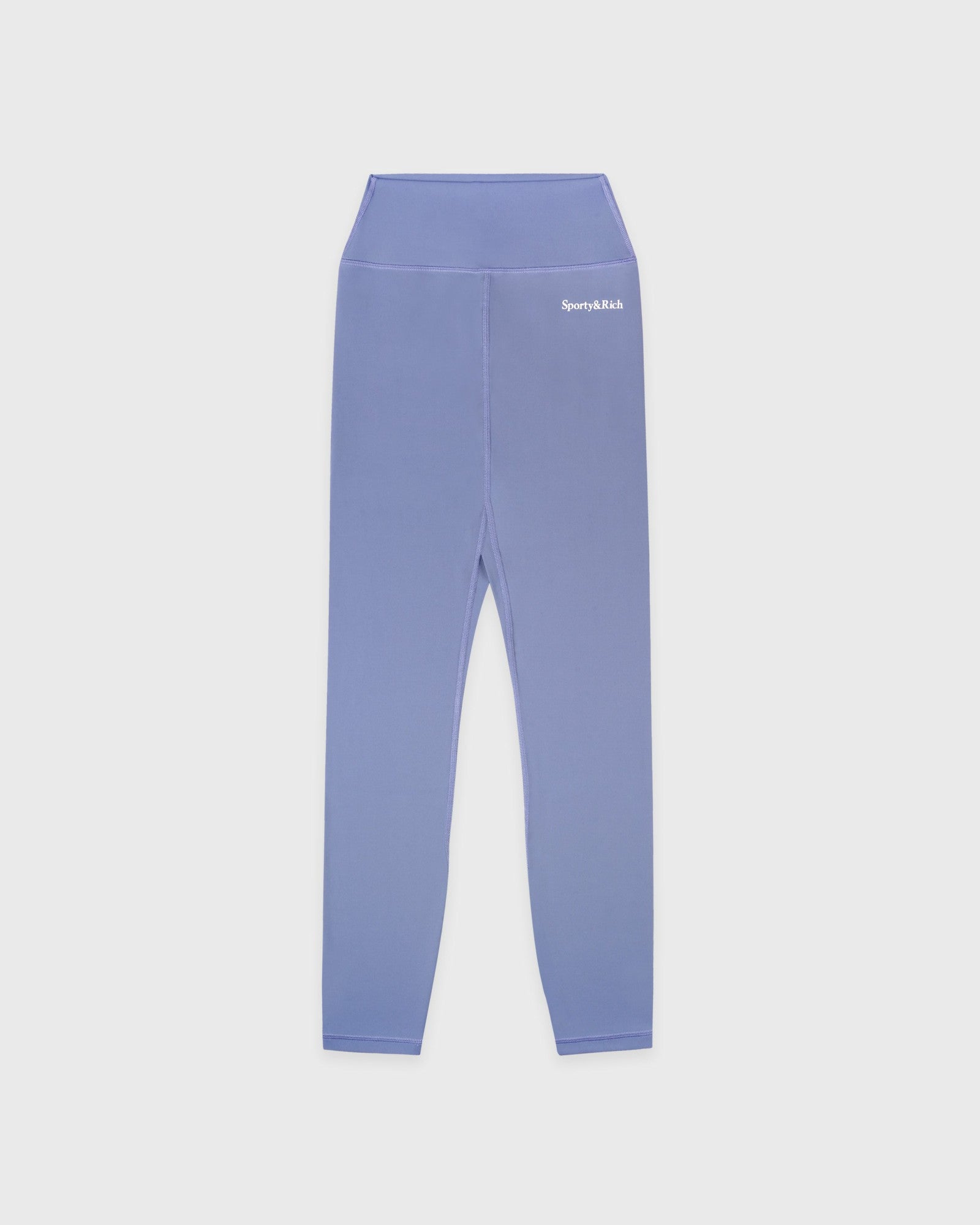 Serif Logo Legging - Colony Blue/White Sporty & Rich US