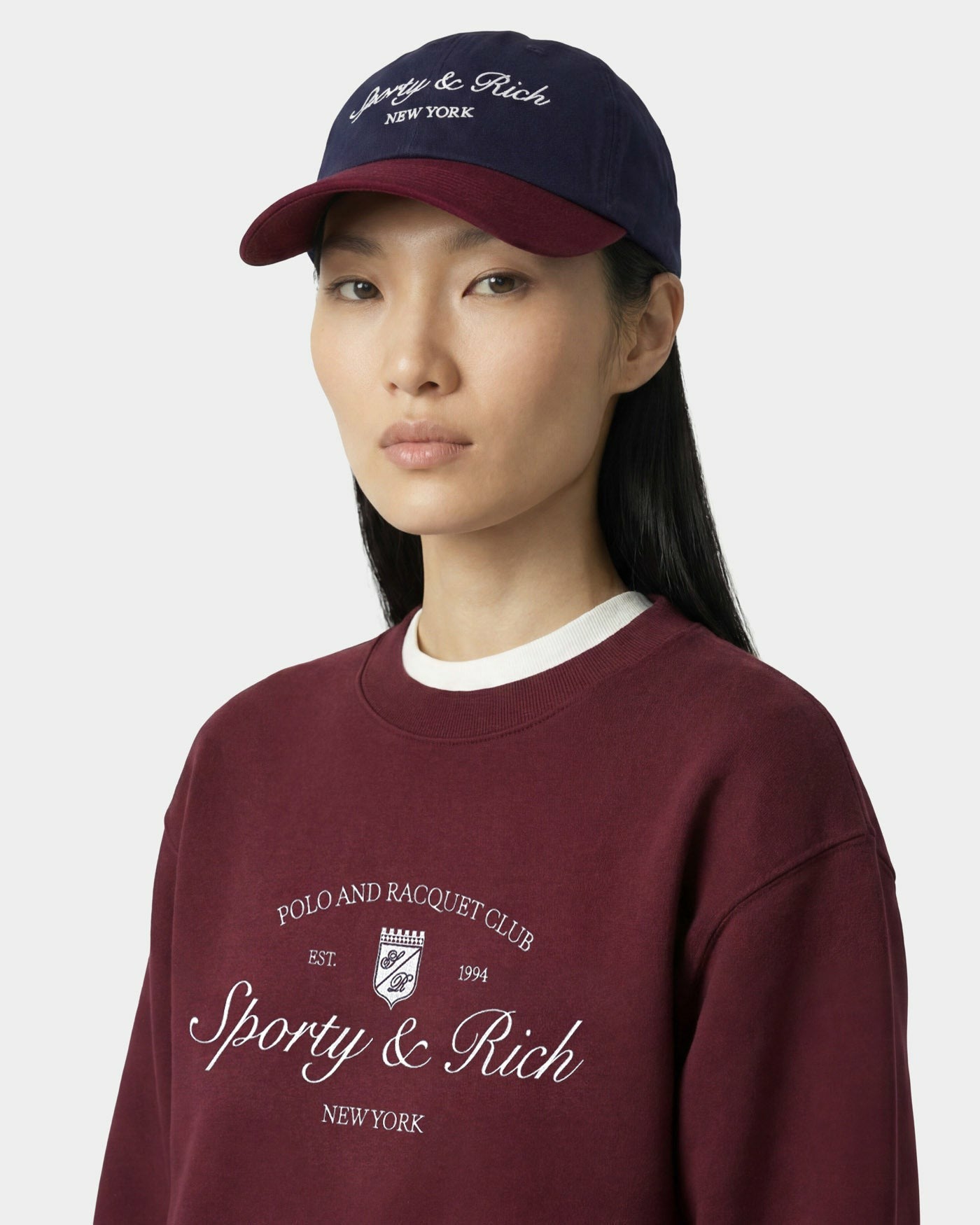 Syracuse NY Hat - Navy/Bordeaux Sporty & Rich Discount