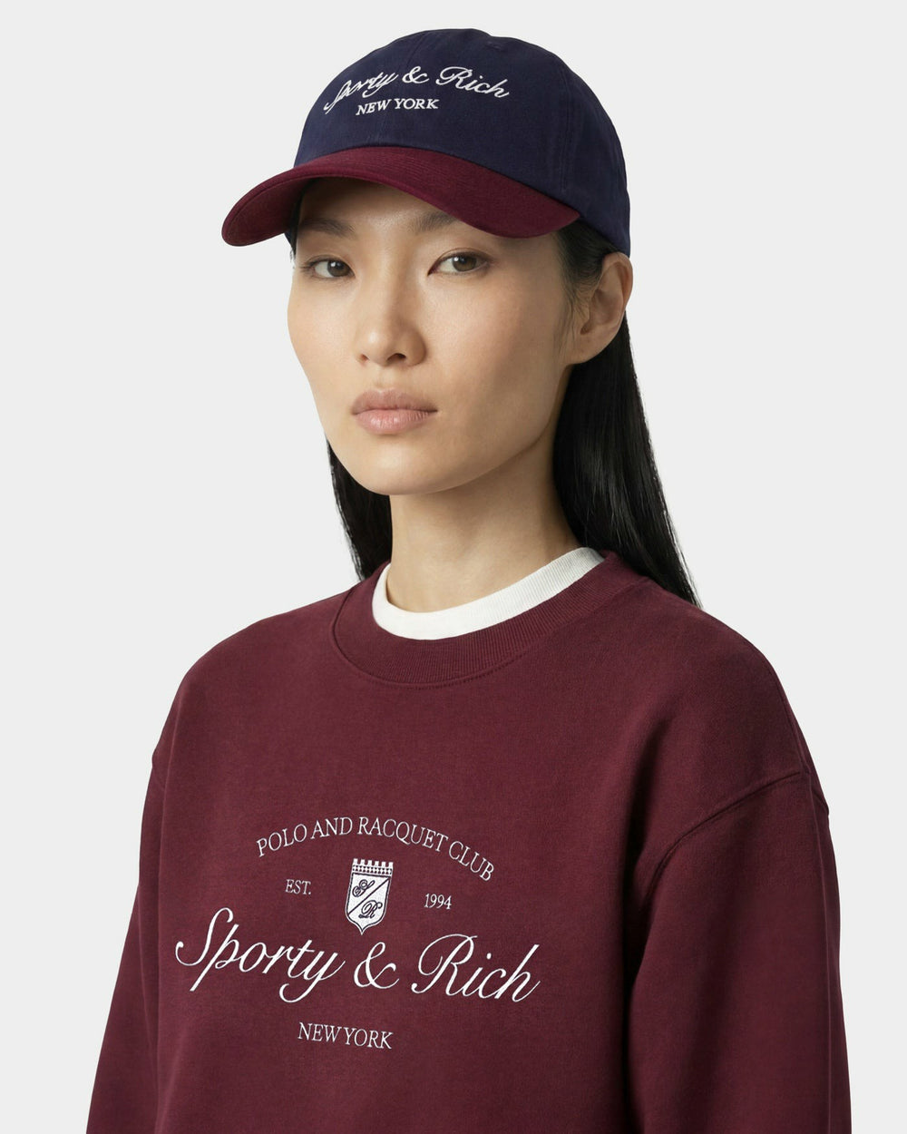 Syracuse NY Hat - Navy/Bordeaux Sporty & Rich Discount